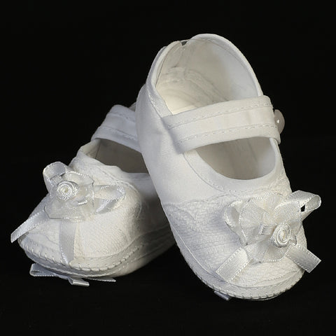 Mary Jane Cotton Bootie With Bow