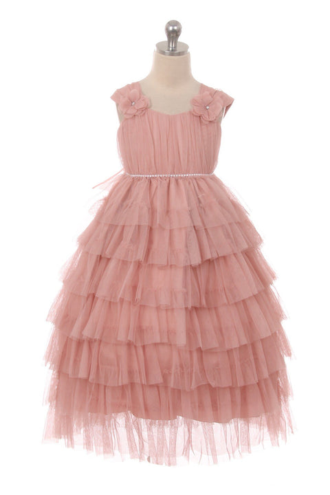 Layered Mesh Girl Dress