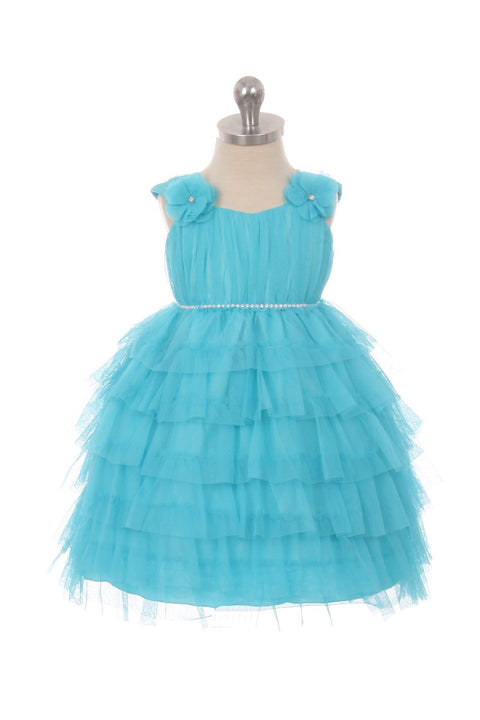 Layered Mesh Baby Dress