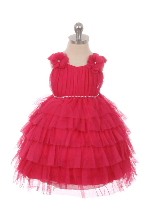 Layered Mesh Baby Dress