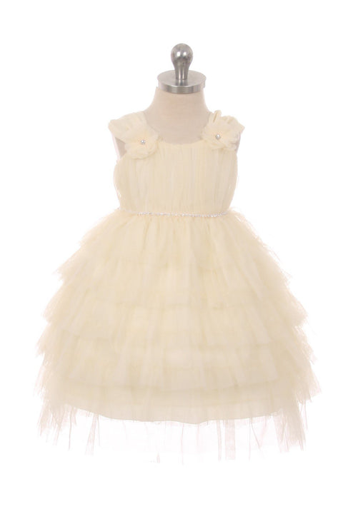 Layered Mesh Baby Dress
