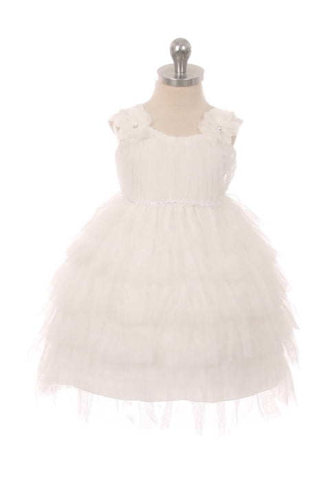 Layered Mesh Baby Dress