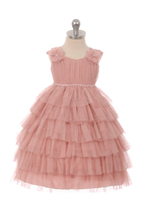 Layered Mesh Baby Dress