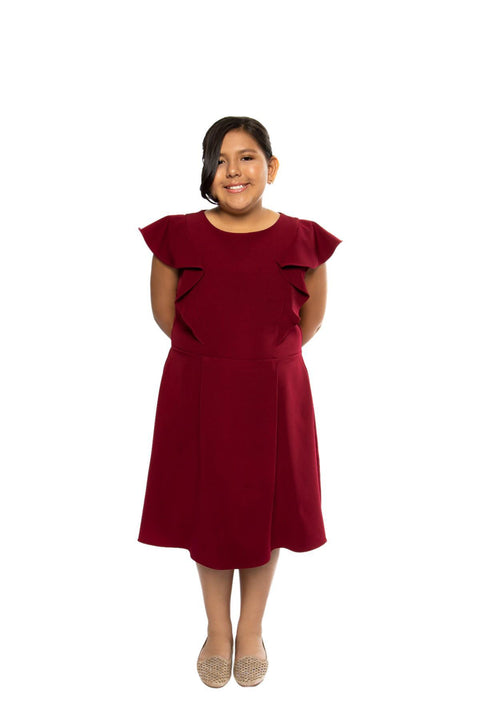 Plus Size Princess Line Ruffle Dress