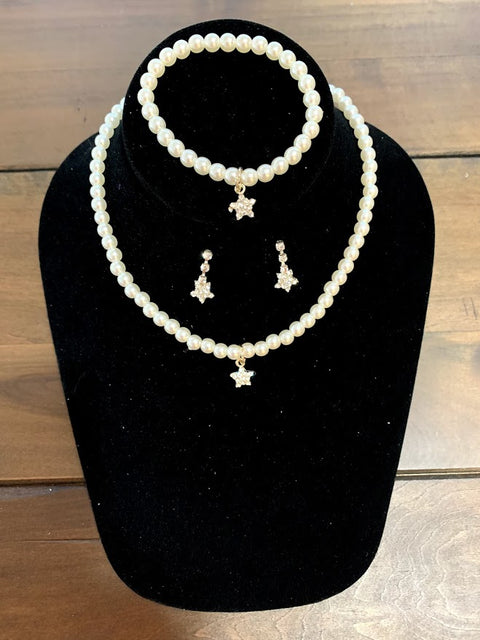 Cutie Ivory Pearl Jewelry Set - 1138