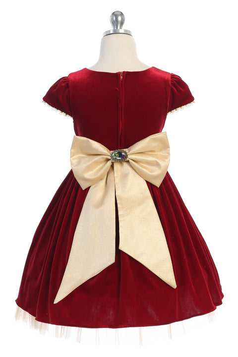 Velvet Crystal Rhinestone Dress