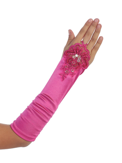 Cutie Flower Girl Gloves - #KFBL