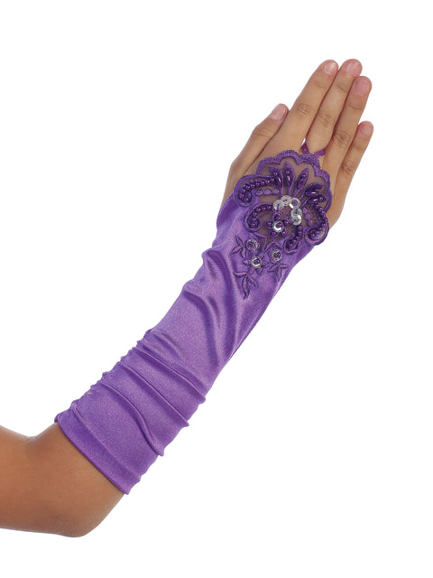 Cutie Flower Girl Gloves - #KFBL
