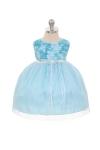 3D Chiffon Flower Mesh Dress