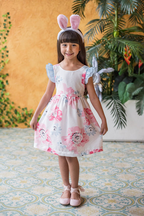 Ruffle Floral Dress