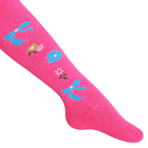 Hot Pink Bows Tights