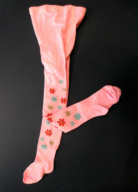 Pink Floral Tights