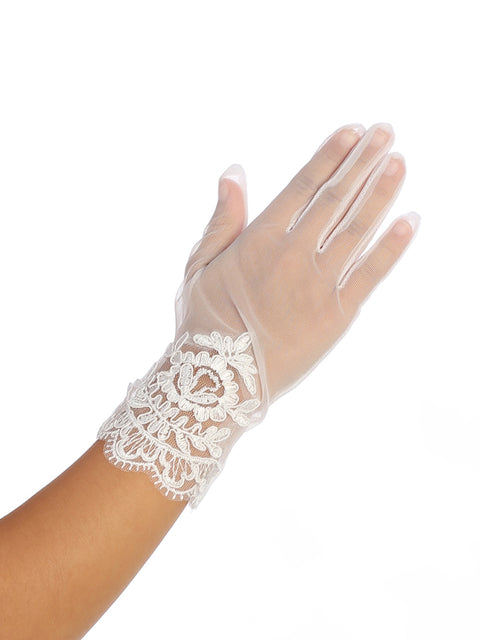 Cutie Flower Girl Gloves - #LMG