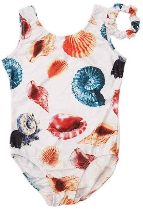 Adult White Colors Conch Shell Leotard