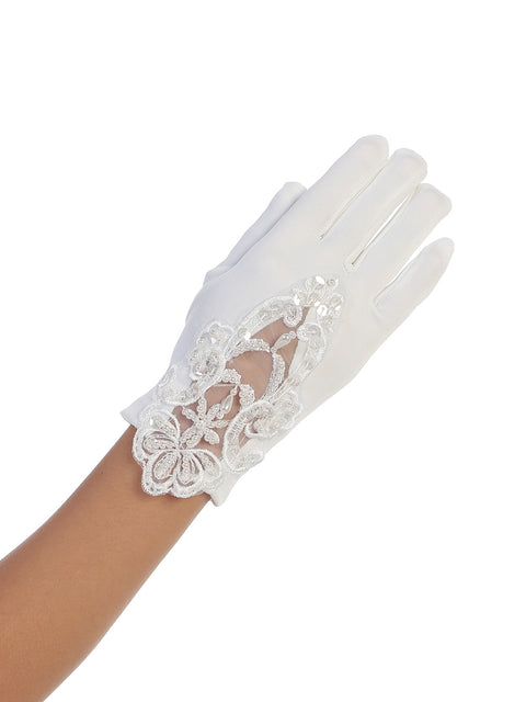 Cutie Flower Girl Gloves - #MGL