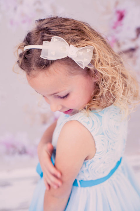 Organza Bow Headband