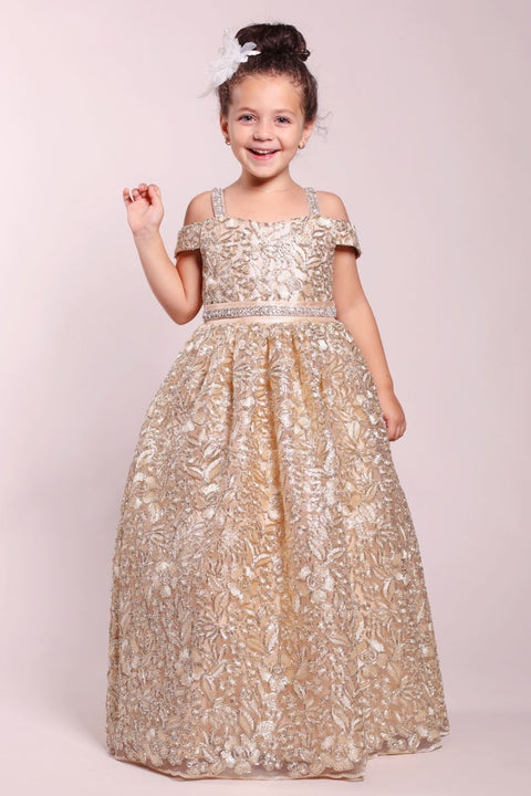 Gold Ball Gown Dress