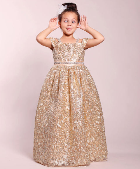 Gold Ball Gown Dress