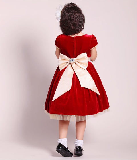 Velvet Crystal Rhinestone Dress