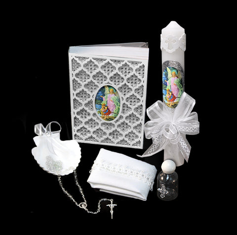 Large Baptism Candle Set #3