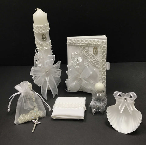 Large Baptism Candle Set #6