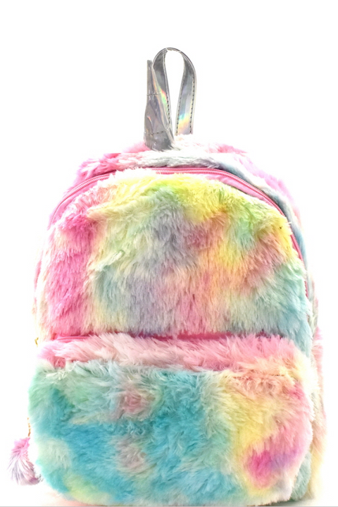 Unicorn Faux-Fur Backpack