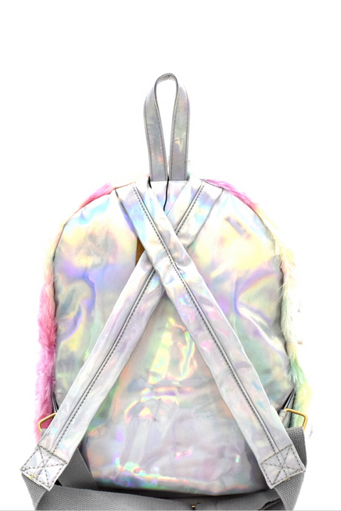 Unicorn Faux-Fur Backpack