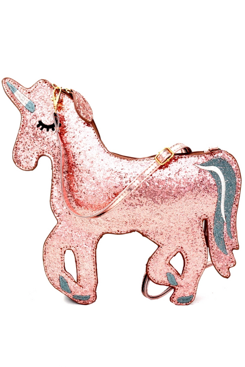 Glittery Unicorn Cross Body Bag