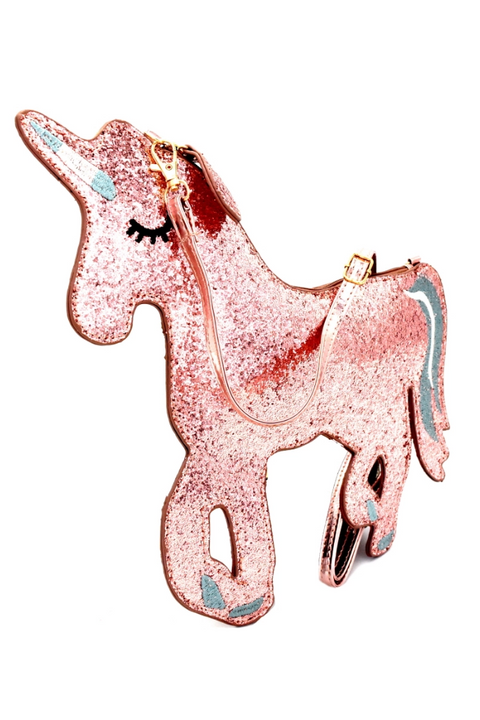 Glittery Unicorn Cross Body Bag