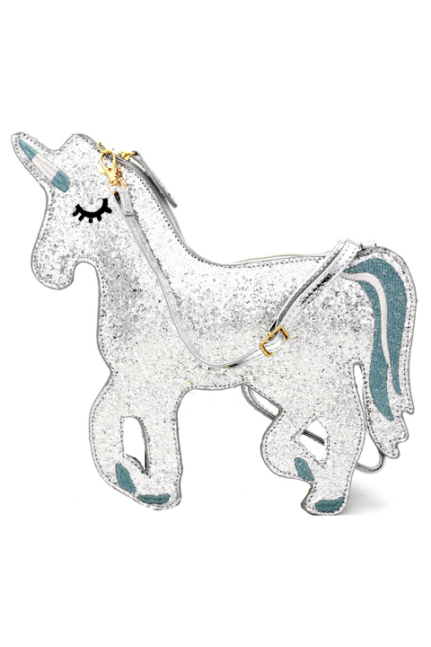 Glittery Unicorn Cross Body Bag