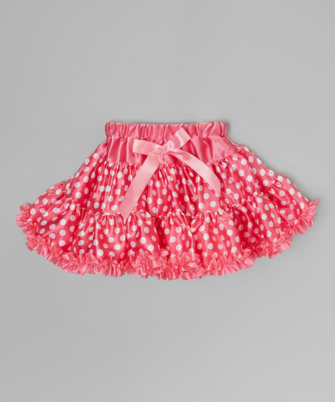 Hot Pink Minnie Satin Tutu With Hot Pink Trim
