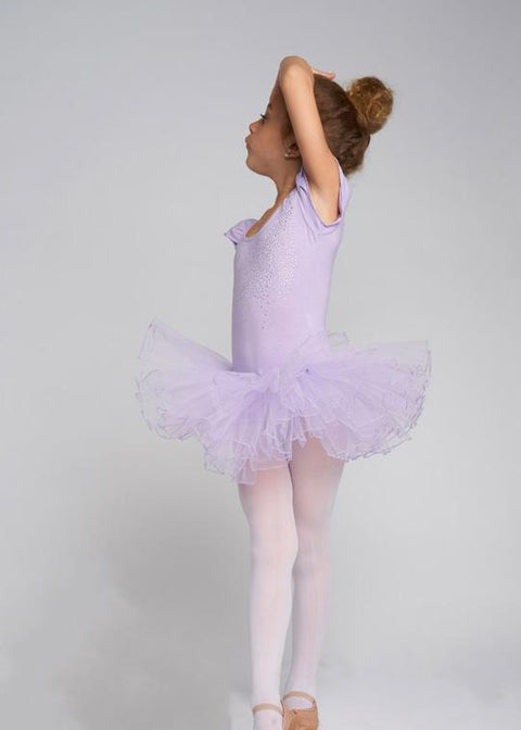 Lavender Rhinestone & Bow Ballet Dress