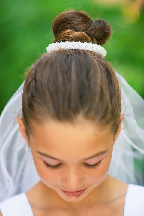 Pearl Bun Veil