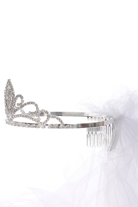 Cross Tiara with Veil