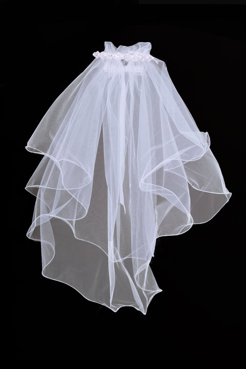 Pearl Cyrstal Crown with Veil
