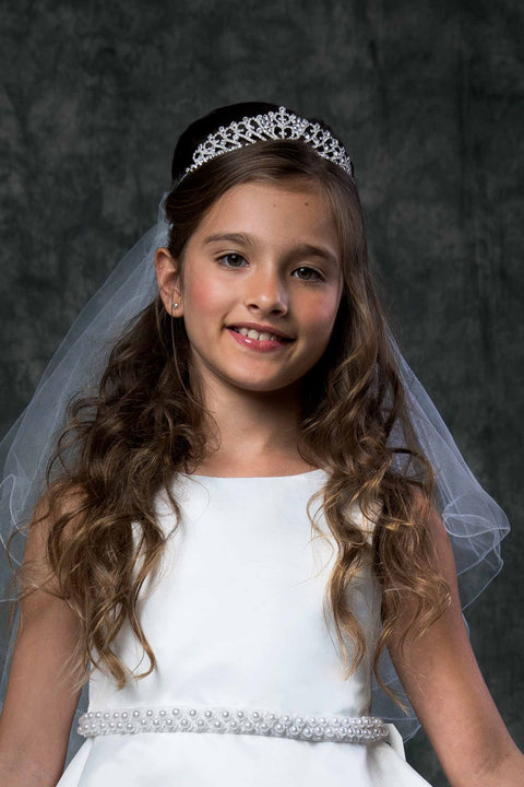 Double Cross Tiara w/ Veil