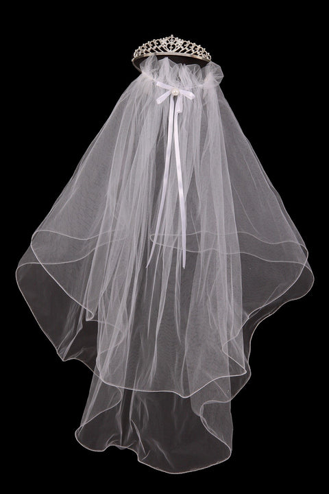 Double Cross Tiara w/ Veil
