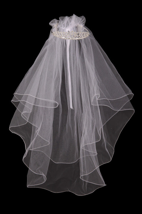 Double Cross Tiara w/ Veil