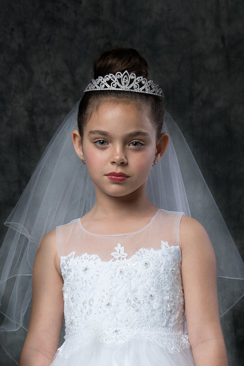 Rhinestone Tiara w/ Veil