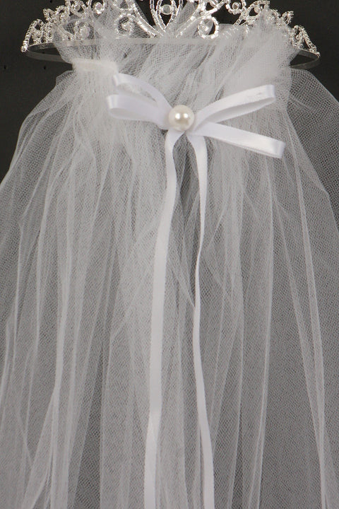 Rhinestone Tiara w/ Veil