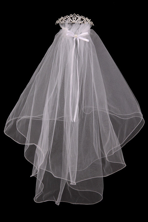 Rhinestone Tiara w/ Veil