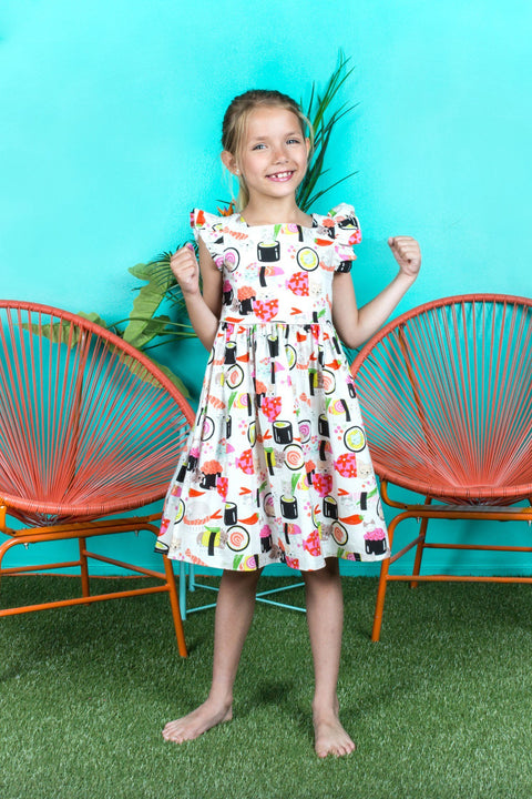 Sushi Cat Girl Dress