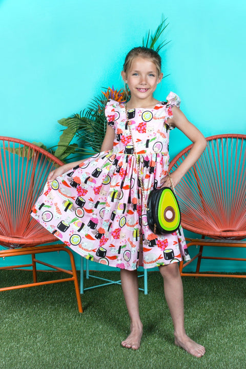 Sushi Cat Girl Dress