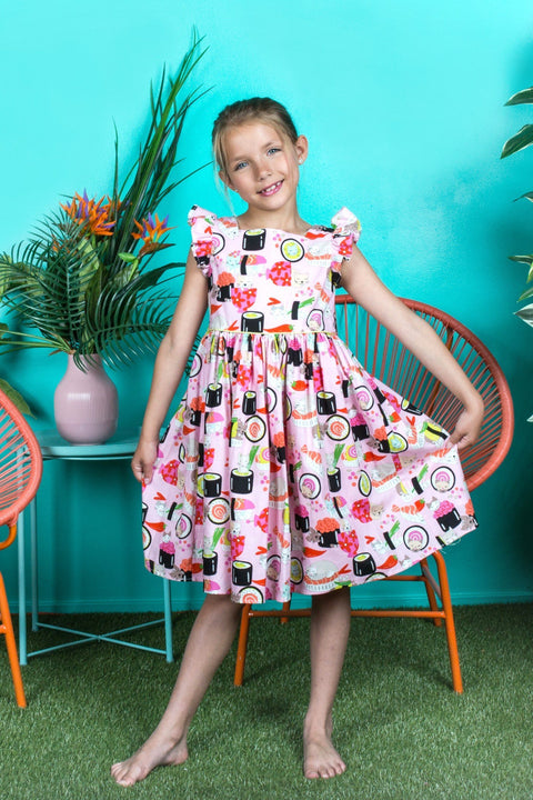 Sushi Cat Girl Dress