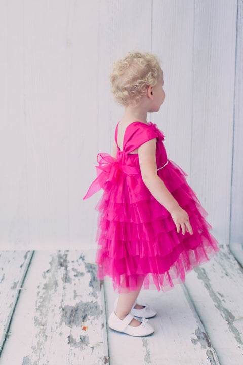 Layered Mesh Baby Dress