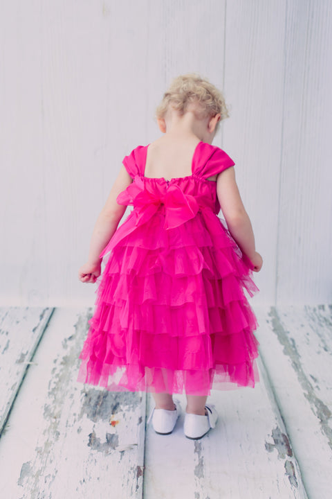 Layered Mesh Baby Dress