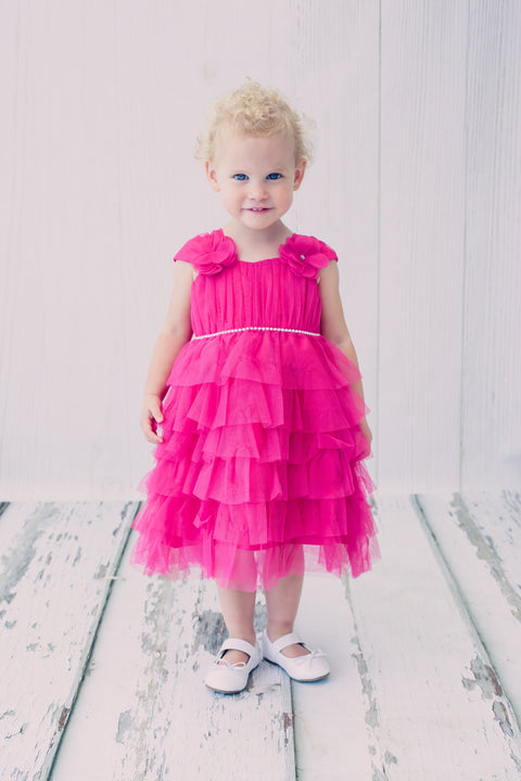 Layered Mesh Girl Dress