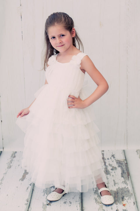 Layered Mesh Girl Dress