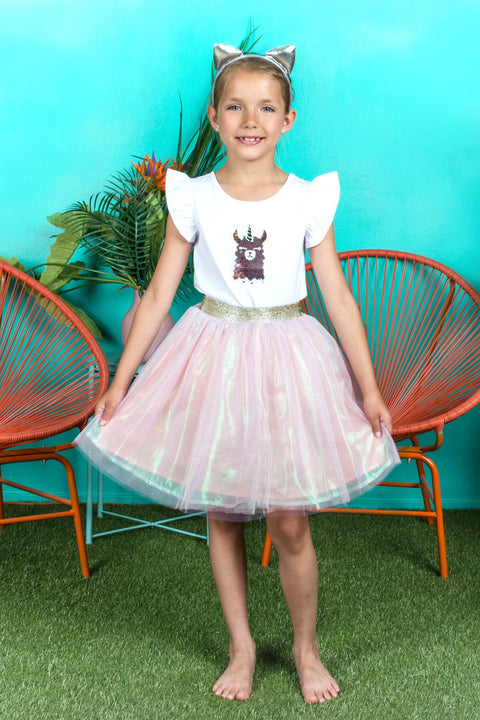 Pink Glitter Tutu Skirt