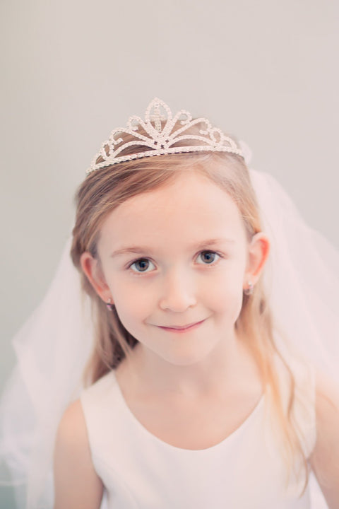 Cross Tiara with Veil